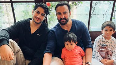 On Saif Ali Khan’s 52nd Birthday, Kareena Kapoor Khan Shares Adorable Pics of the Actor With Sons Ibrahim, Taimur and Jeh